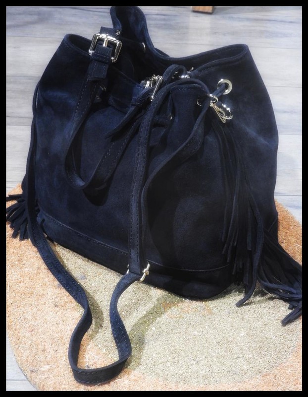 sac seau daim franges Cleo Concept