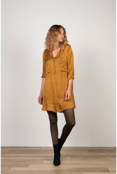robe chemise bronze